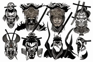 Samurai tattoo idea