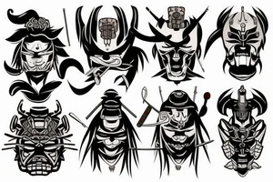 Samurai tattoo idea
