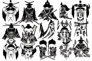 Samurai tattoo idea