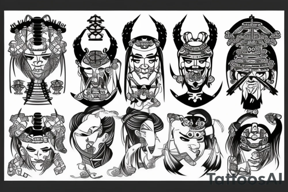 Samurai tattoo idea