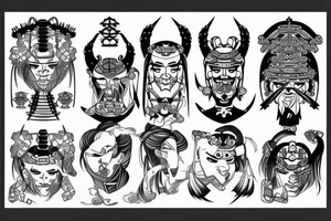 Samurai tattoo idea