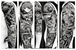 anime with sword tattoo idea