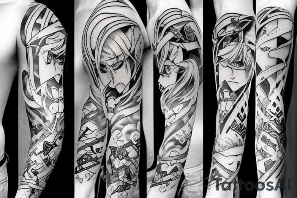 anime with sword tattoo idea