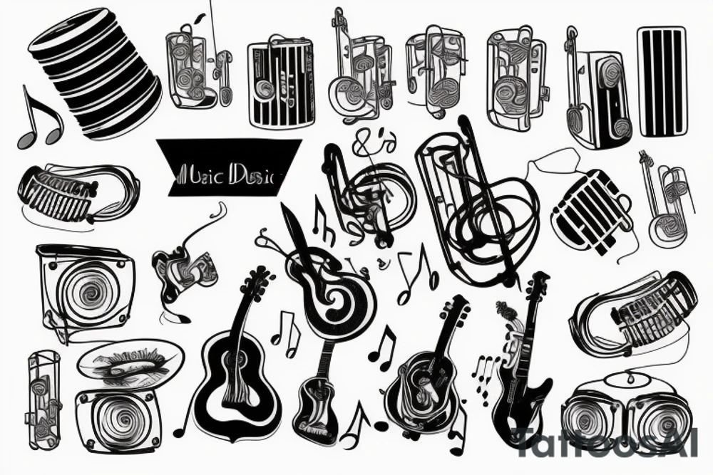 music tattoo idea