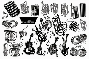 music tattoo idea