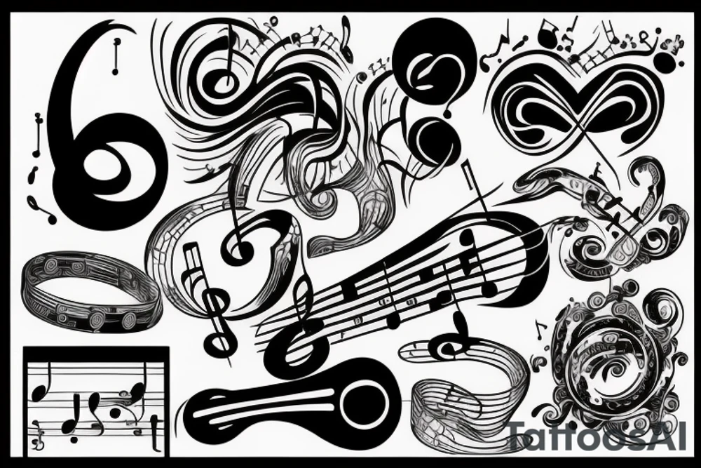 music tattoo idea