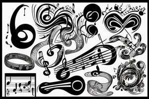 music tattoo idea