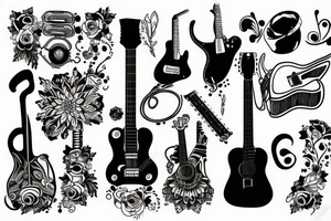 guitar tattoo idea