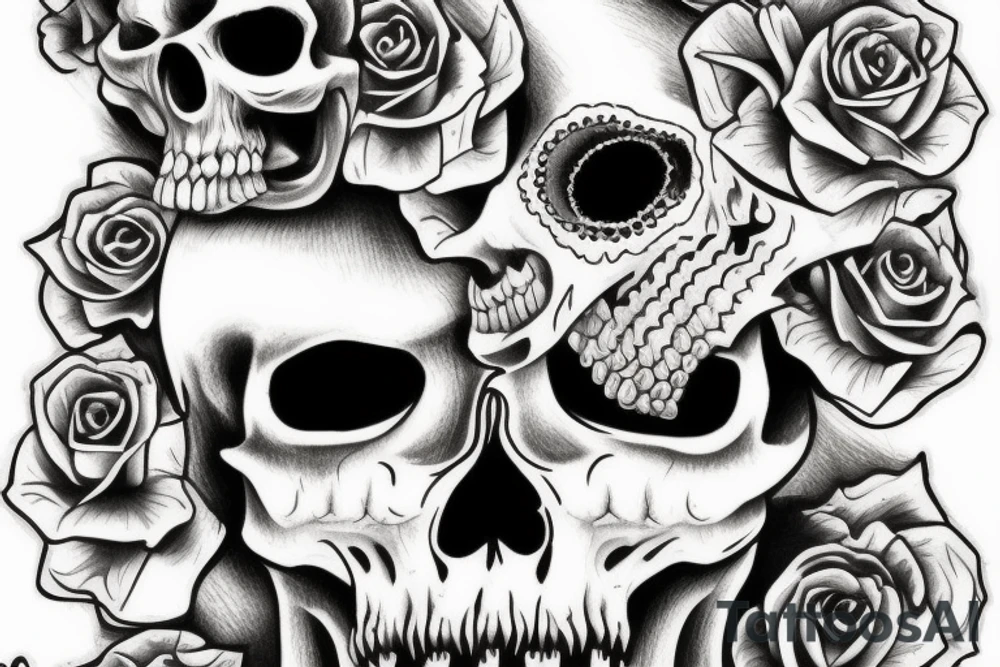 scull tattoo idea