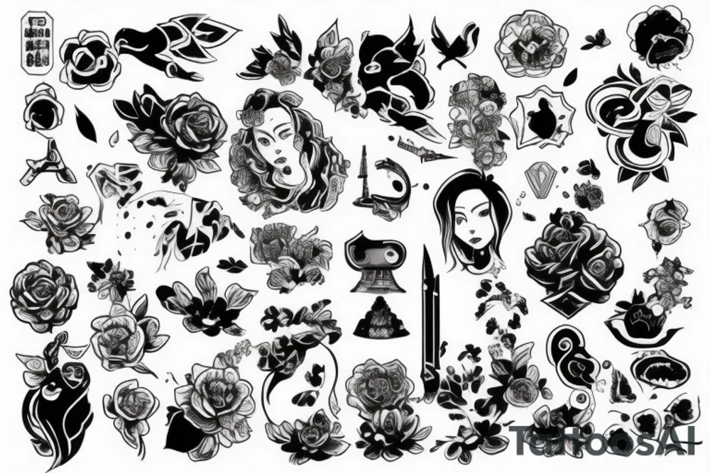 Дракон в шапке и свитере tattoo idea