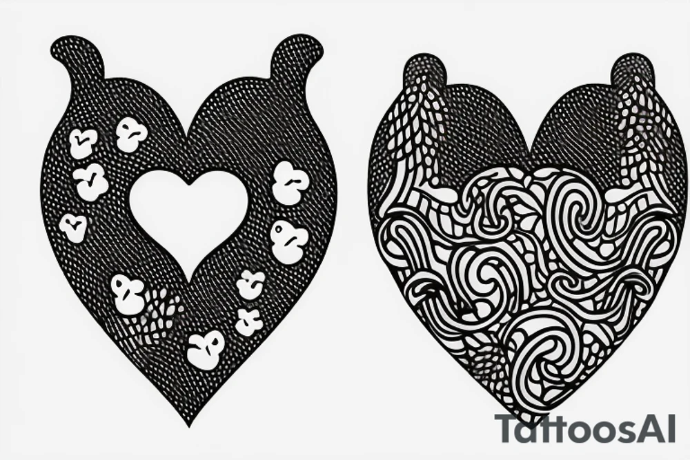 squirrel in a heart tattoo idea