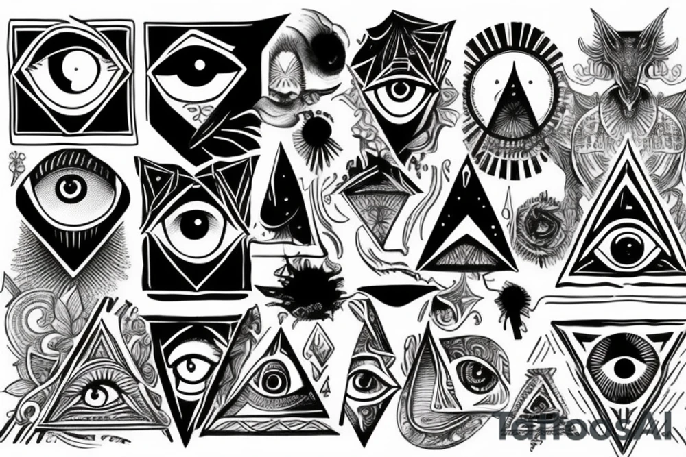 Illuminati All-seeing eye tattoo idea