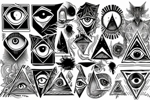 Illuminati All-seeing eye tattoo idea