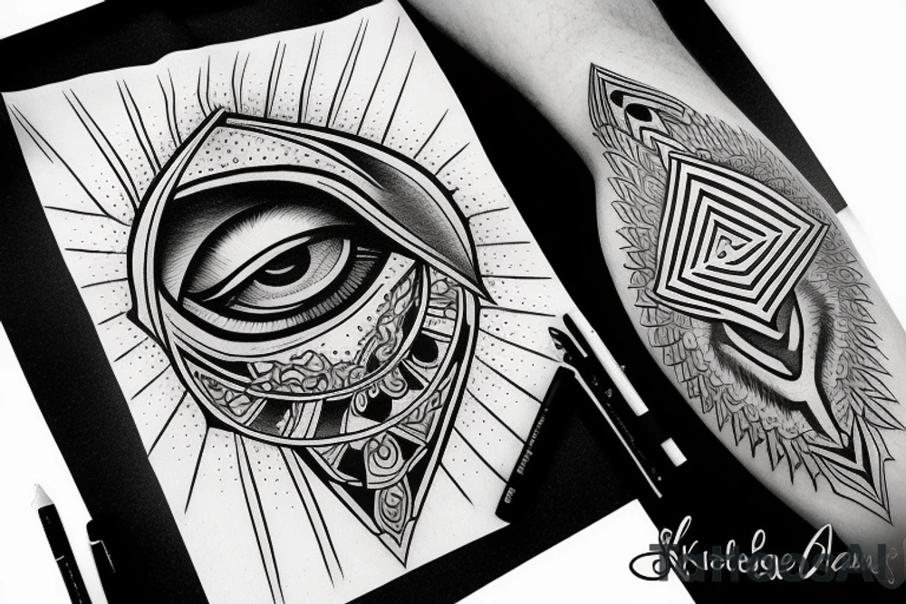Illuminati All-seeing eye tattoo idea