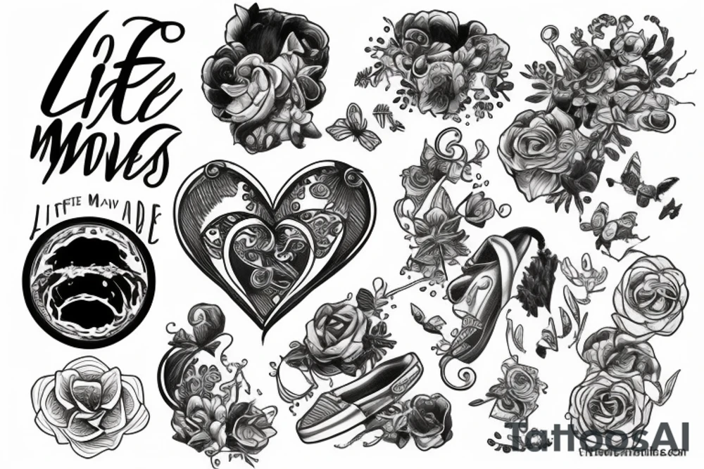 Life moves on tattoo idea