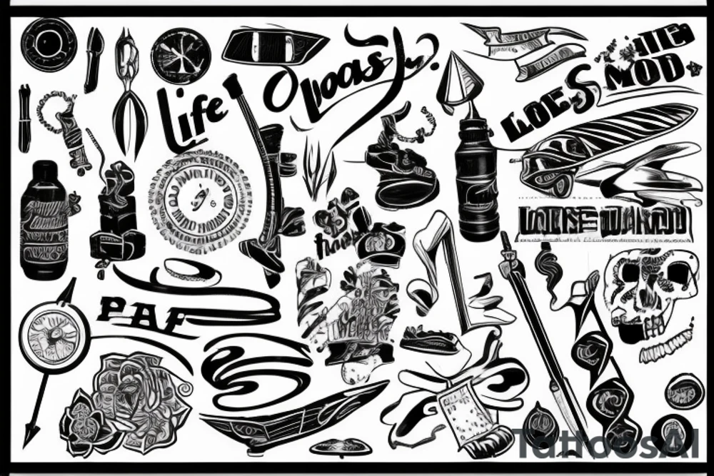 Life moves on tattoo idea