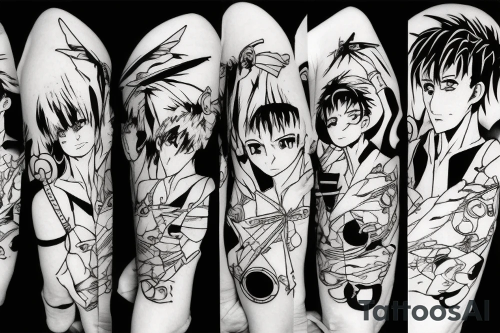 Evangelion anime tattoo idea