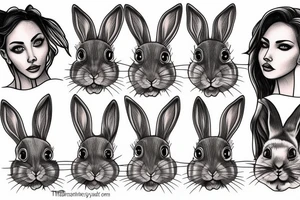 Bunny tattoo idea