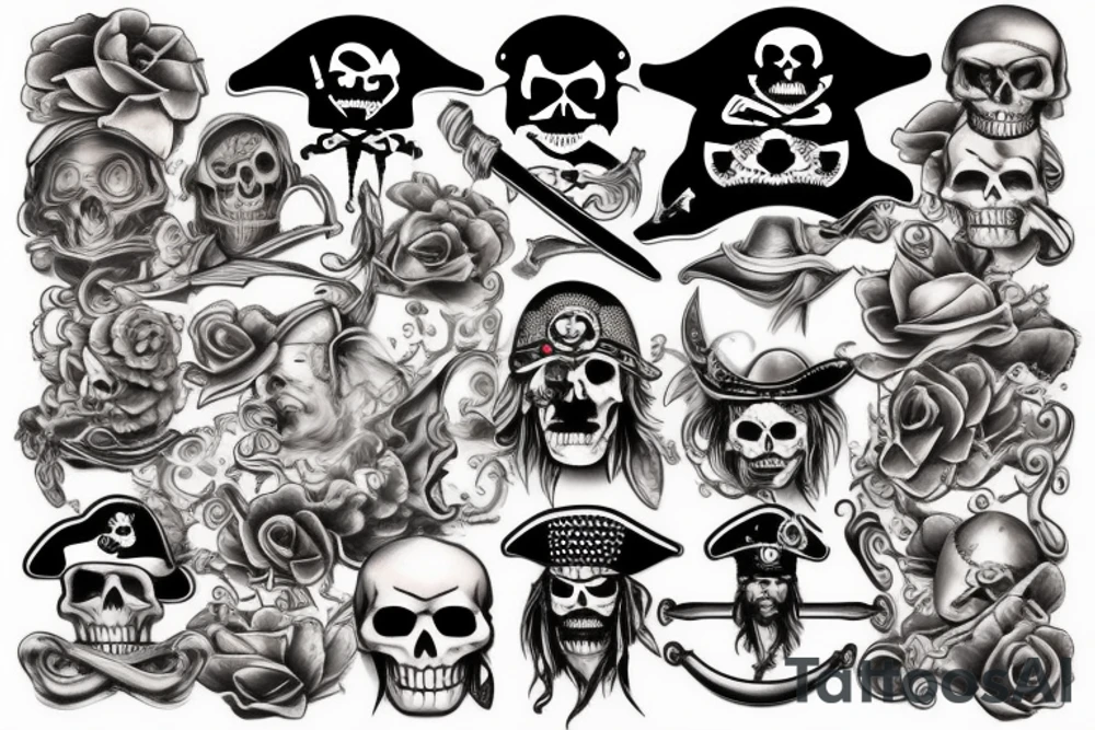 pirate tattoo idea