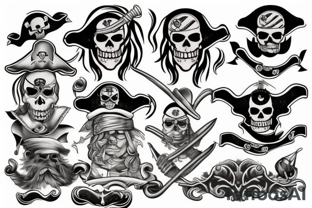 pirate tattoo idea