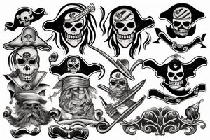 pirate tattoo idea