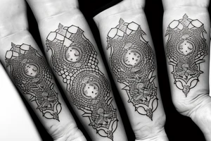 Hourglass with fire tattoo idea
