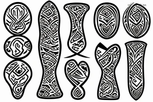 Hourglass with fire tattoo idea
