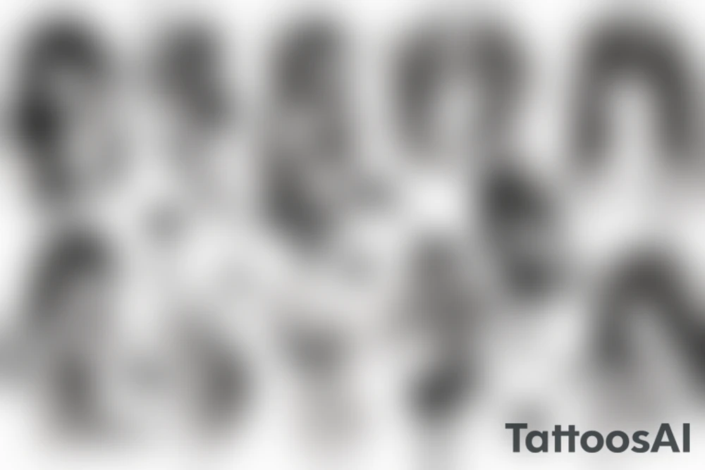 Anime girl tattoo idea