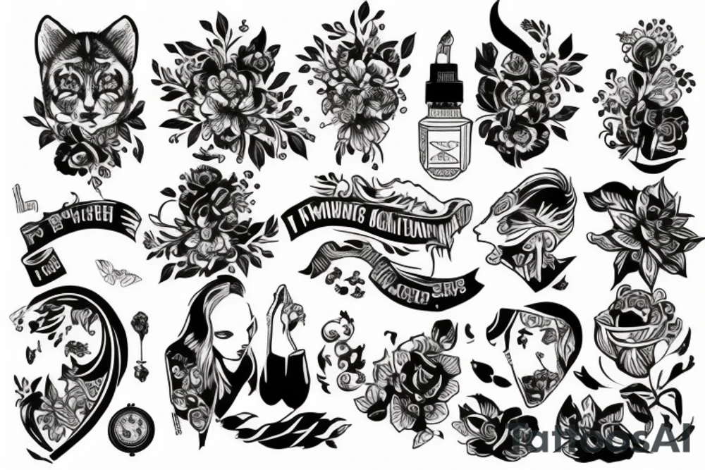 Дракон и девушка tattoo idea