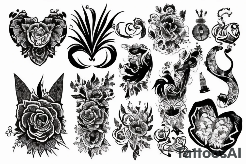 Дракон и девушка tattoo idea
