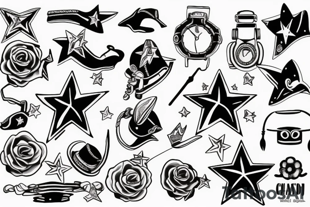 wrist cowboy tattoo idea