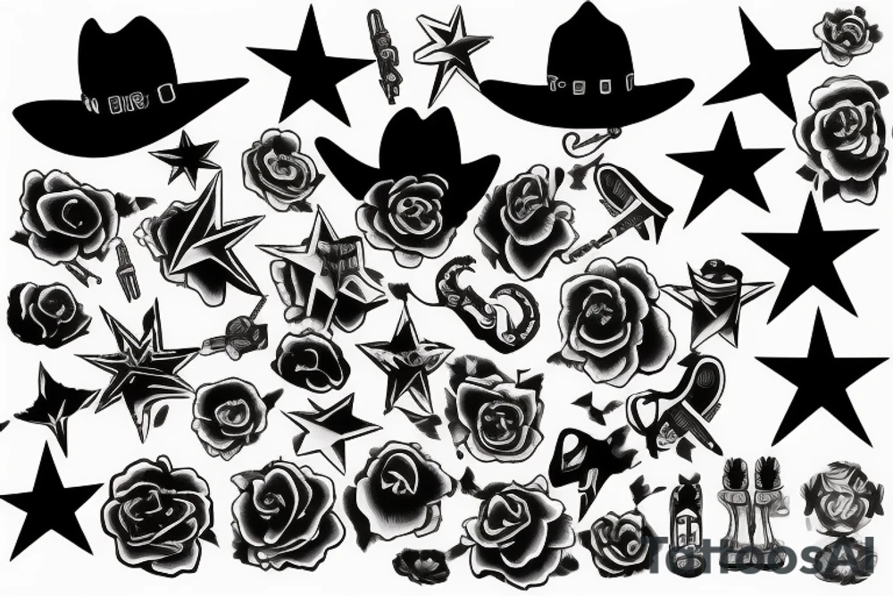 wrist cowboy tattoo idea