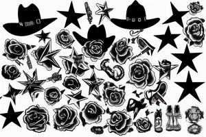 wrist cowboy tattoo idea