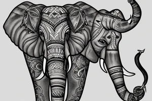 Elephant tattoo idea