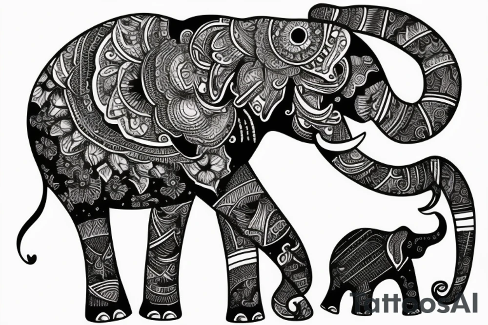 Elephant tattoo idea