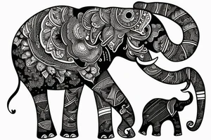 Elephant tattoo idea