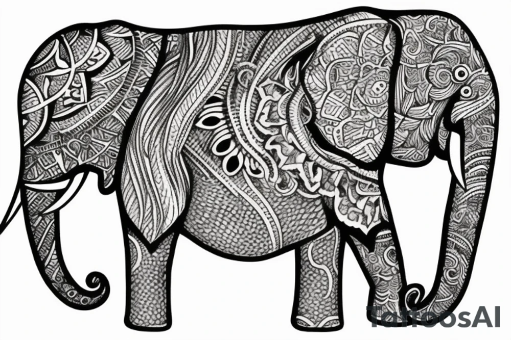 Elephant tattoo idea