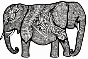 Elephant tattoo idea