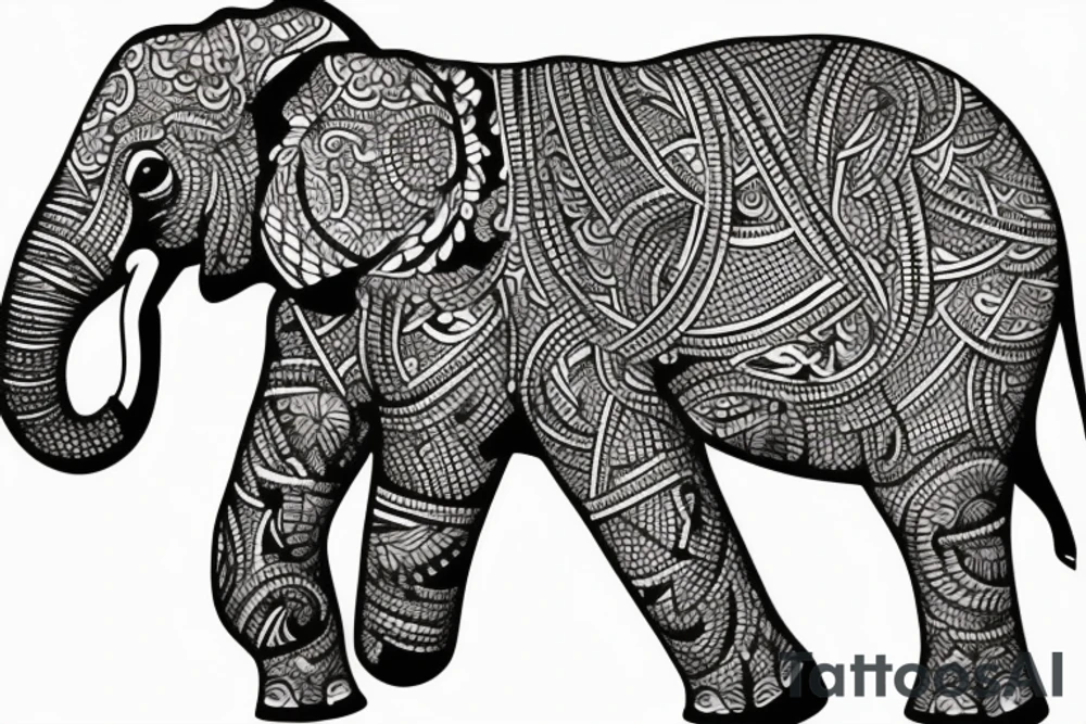 Elephant tattoo idea
