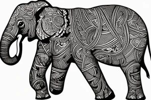 Elephant tattoo idea