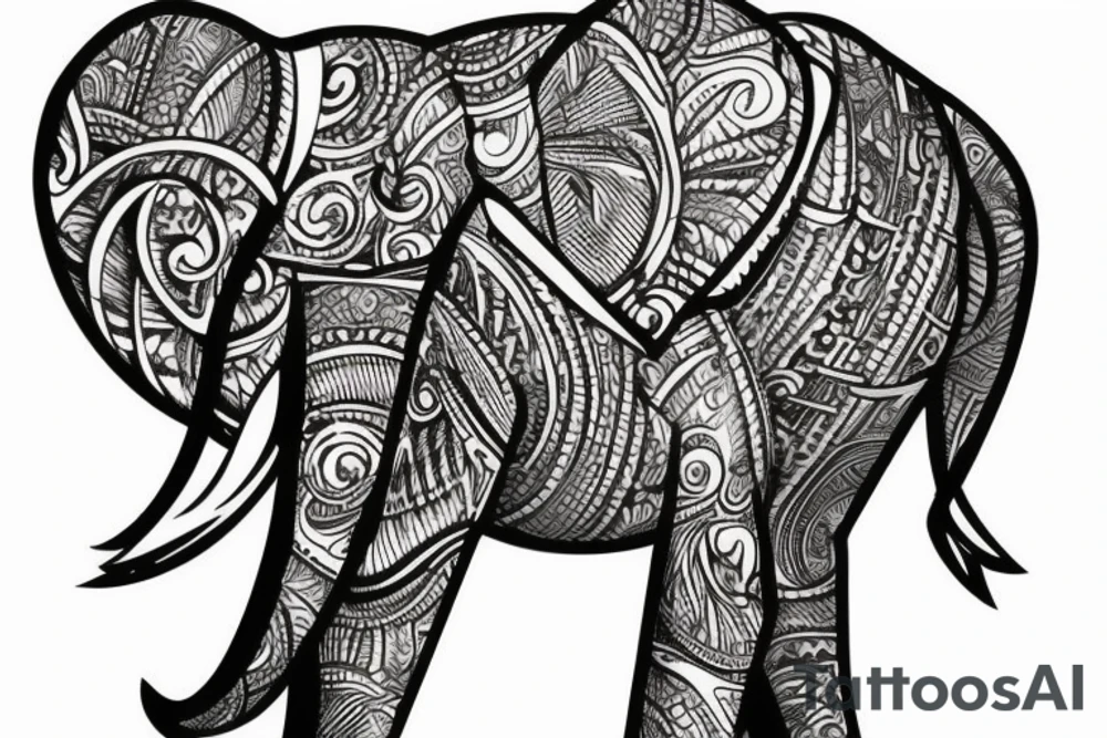 Elephant tattoo idea