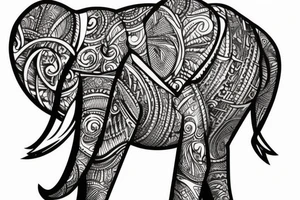 Elephant tattoo idea