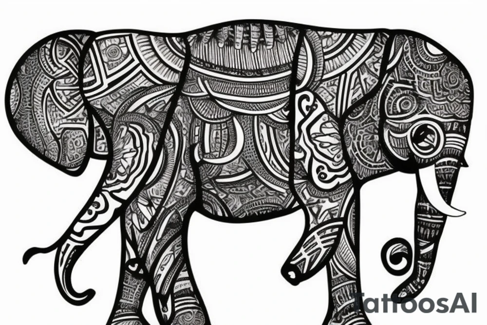 Elephant tattoo idea