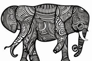 Elephant tattoo idea