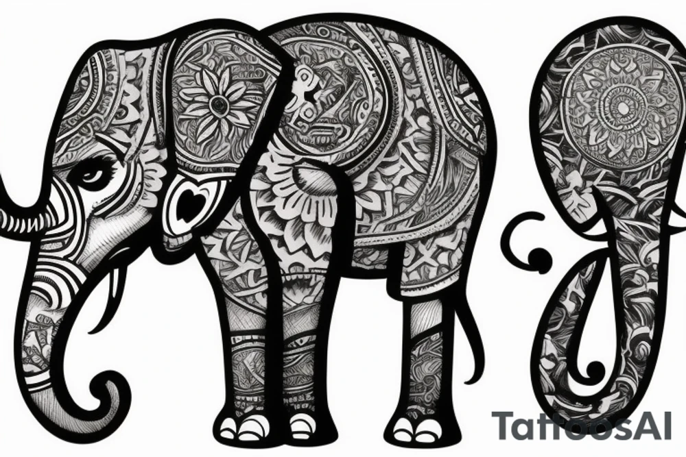 Elephant tattoo idea