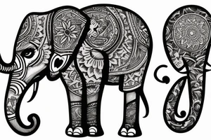 Elephant tattoo idea