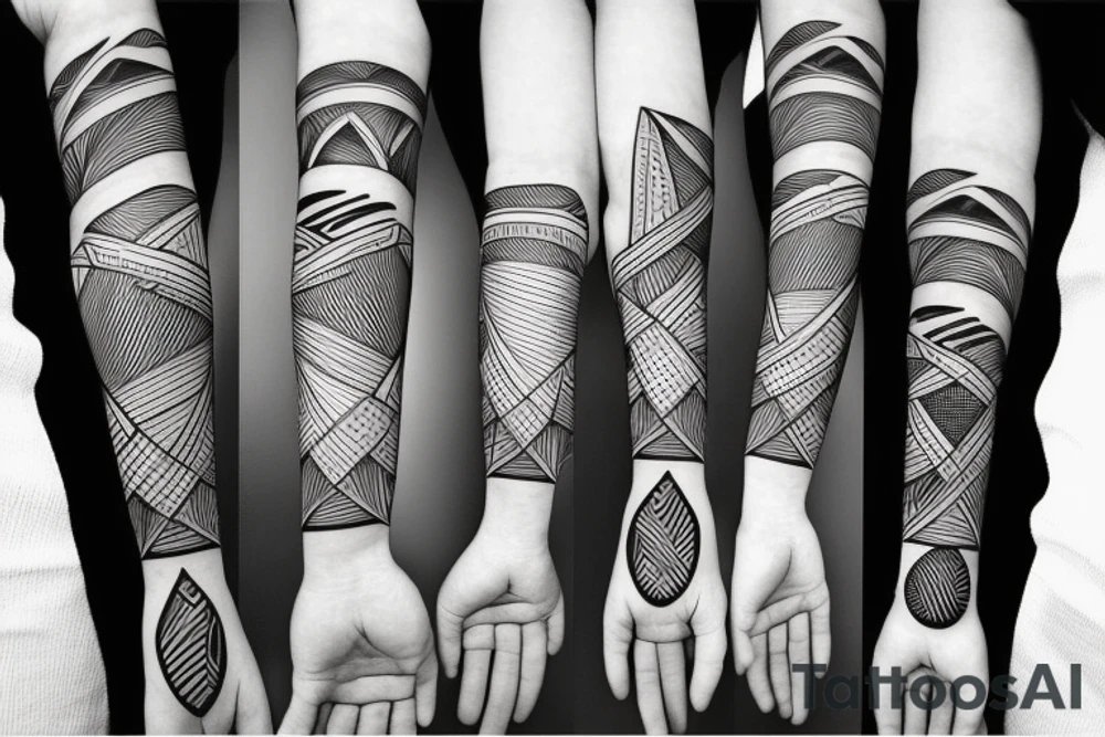 Why I am alive Geometric figures for the whole hand tattoo idea