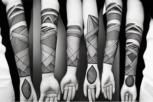 Why I am alive Geometric figures for the whole hand tattoo idea
