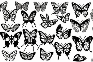 Butterfly disco tattoo idea