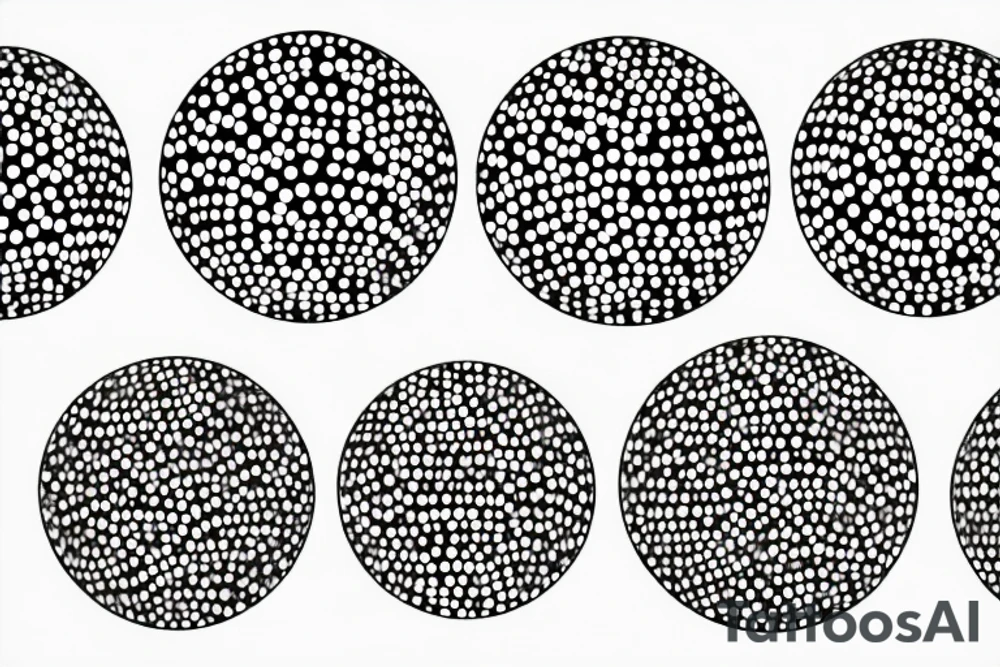 Floral disco ball tattoo idea